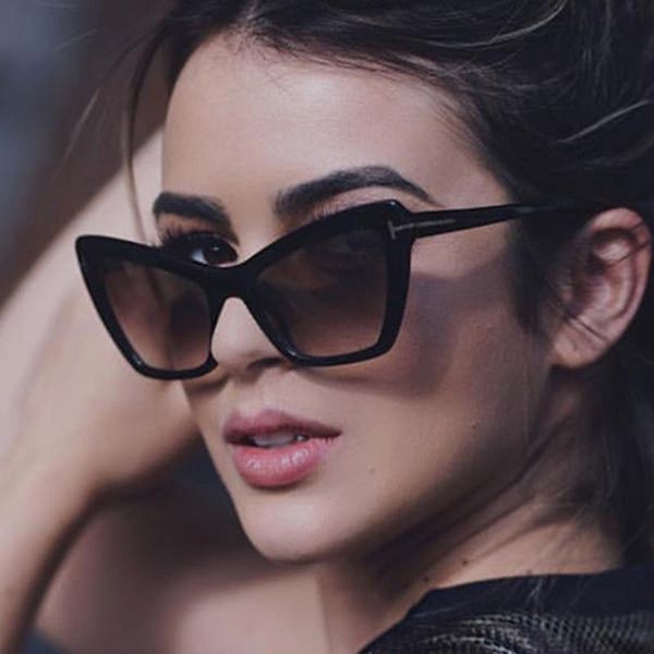 sunglasses fashion cat eye 2021 women designer vintage sun glasses female for gafas de sol uv400, White;black